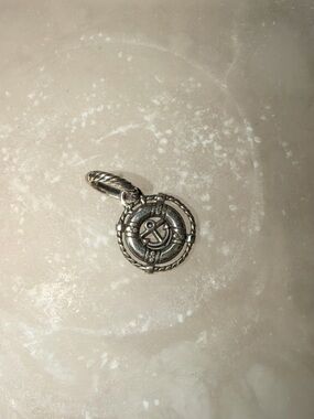 Brighton Silver Anchor Life Ring Charm Pendant